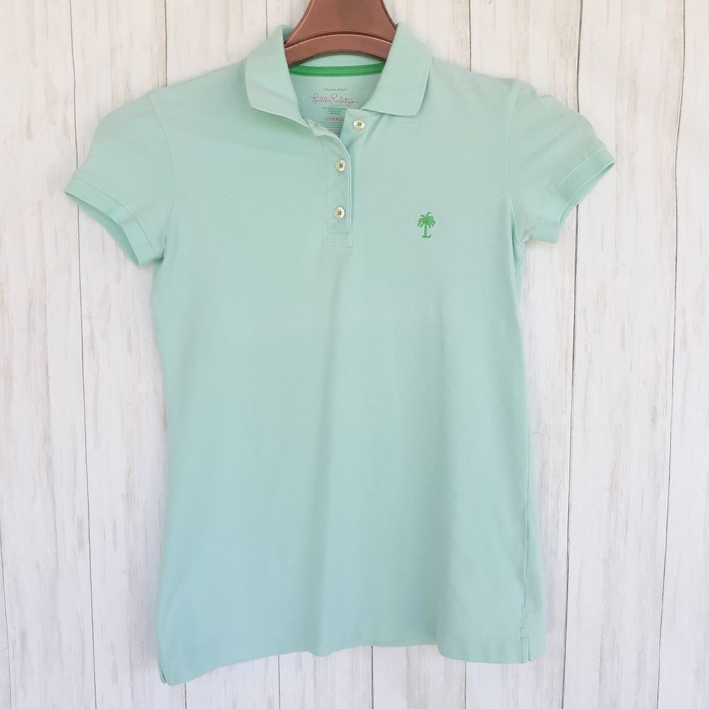 Lilly Pulitzer Mint Green XS Island Polo